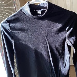 Black long sleeve top in a size small